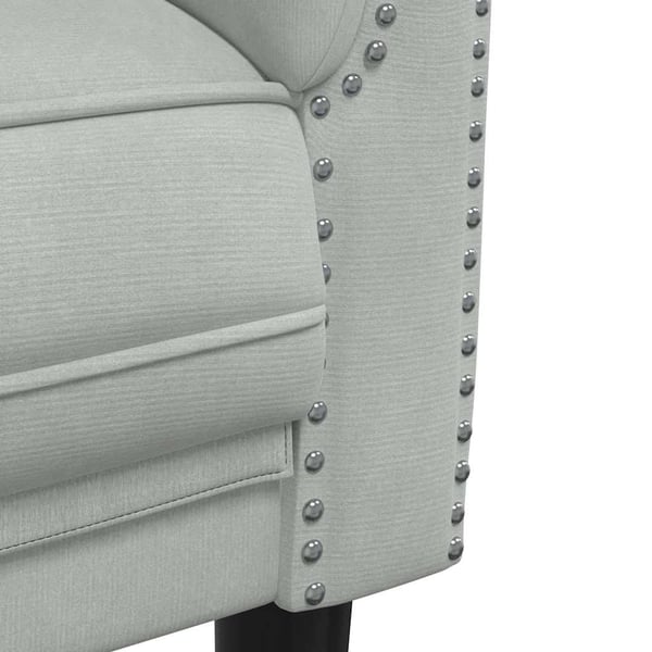 vidaXL 2-personers sofa velour lysegrå