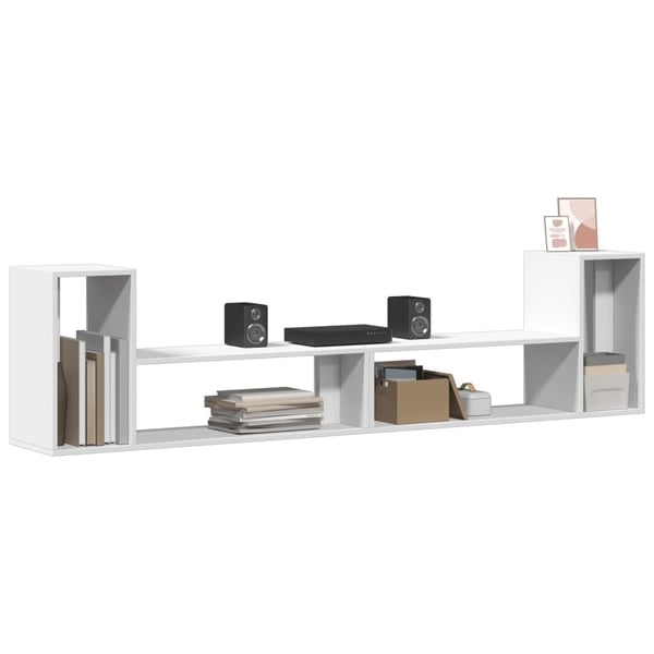 vidaXL TV-benker 2 stk hvit 100x30x50 cm konstruert tre