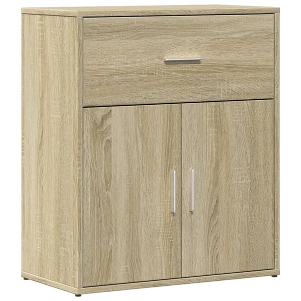 vidaXL Skjenk sonoma eik 60x31x70 cm konstruert tre