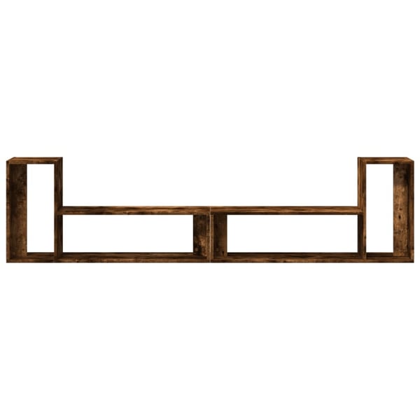 vidaXL TV-benker 2 stk røkt eik 100x30x50 cm konstruert tre