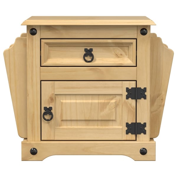 vidaXL Nattbord Corona 45x35x47,5 cm heltre furu