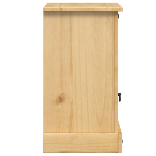 vidaXL sengebord Corona 45x35x64 cm massivt fyrretræ