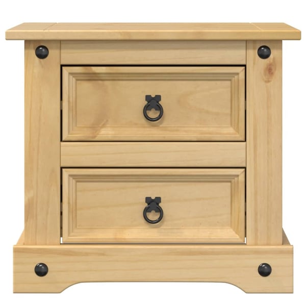 vidaXL Nattbord Corona 53x39x50 cm heltre furu