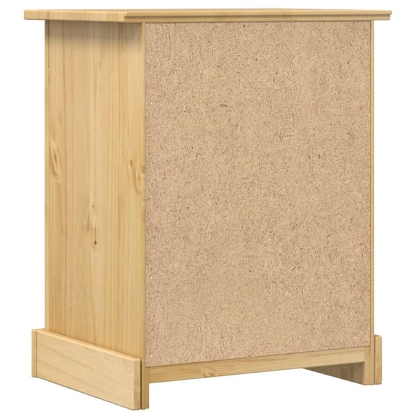 vidaXL Nattbord Corona 53x39x66 cm heltre furu