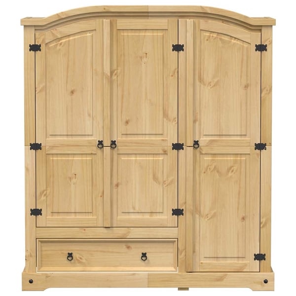 vidaXL Garderobe Corona 151,5x52x170 cm heltre furu