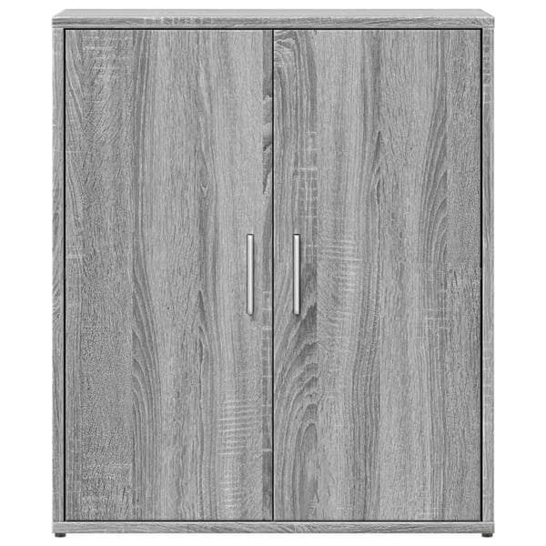 vidaXL skænke 2 stk. 60x31x70 cm konstrueret træ grå sonoma-eg
