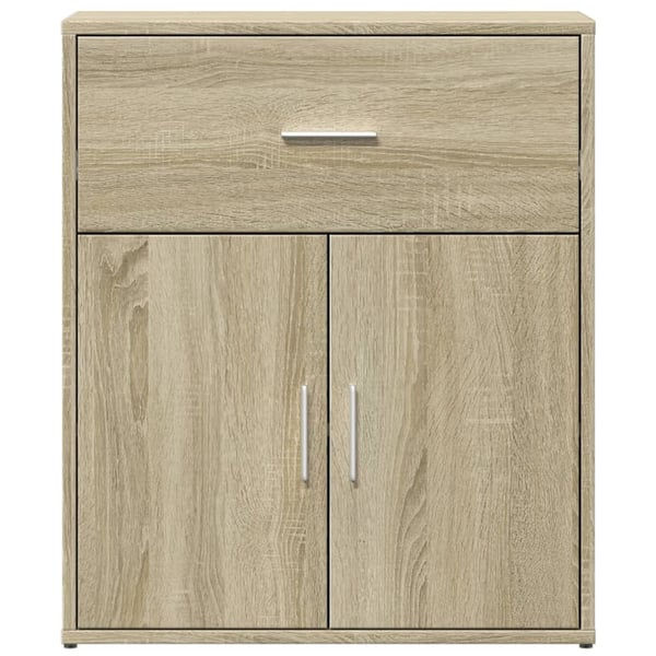 vidaXL Skjenker 2 sonoma eik 60x31x70 cm konstruert tre