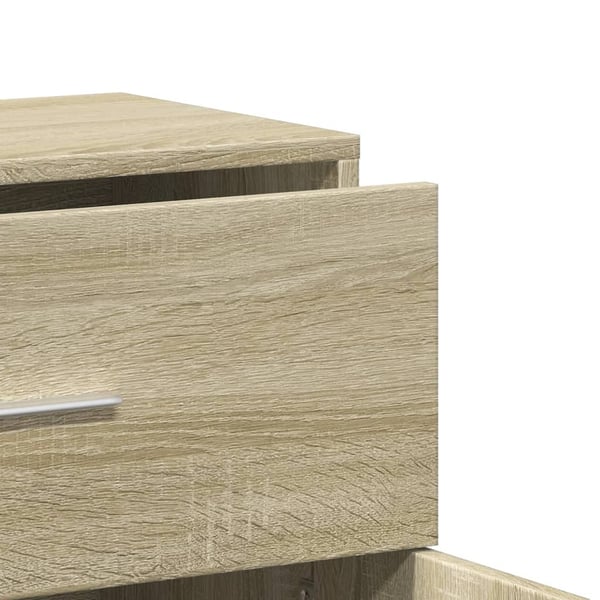 vidaXL Skjenker 2 sonoma eik 60x31x70 cm konstruert tre
