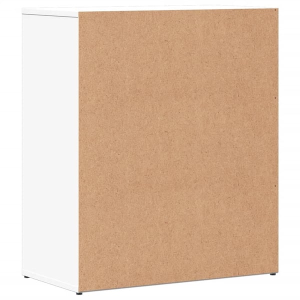 vidaXL Skjenker 2 hvit 60x31x70 cm konstruert tre