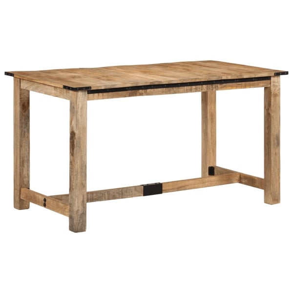 vidaXL spisebord 140x70x75 cm massivt mangotræ