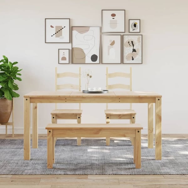 vidaXL spisebord PANAMA 160x80x75 cm massivt fyrretræ