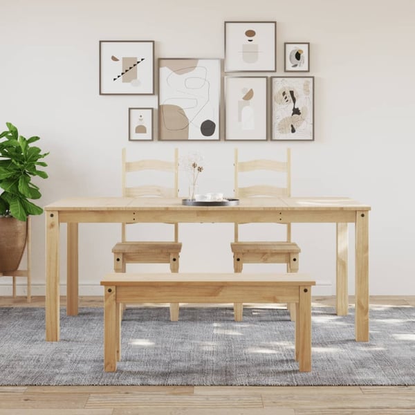 vidaXL spisebord PANAMA 180x90x75 cm massivt fyrretræ