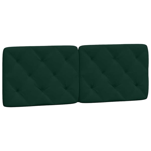 vidaXL sengeramme uden madras Mørkegrøn 120x200 cm Fløjl