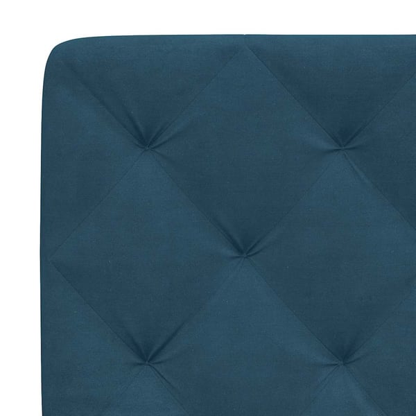 vidaXL sengeramme uden madras 120x200 cm velour blå