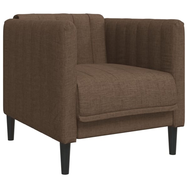 vidaXL sofasæt 3 dele stof brun