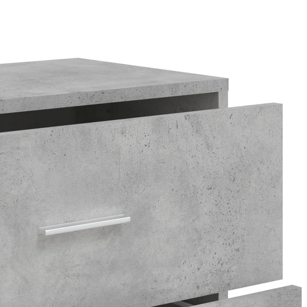 vidaXL Skjenker 2 stk betonggrå 60x31x84 cm konstruert tre