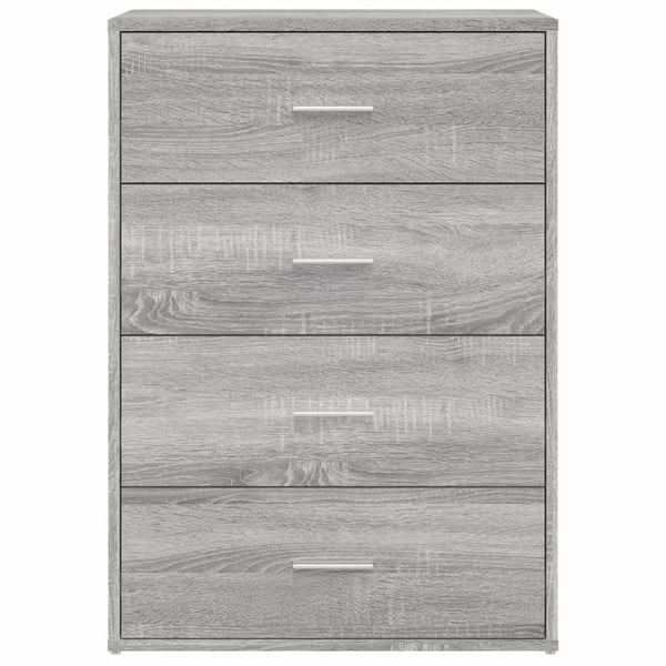 vidaXL Skjenker 2 stk grå sonoma 60x31x84 cm konstruert tre