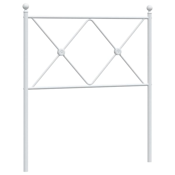 vidaXL udskiftningsgavl 80 cm metal hvid