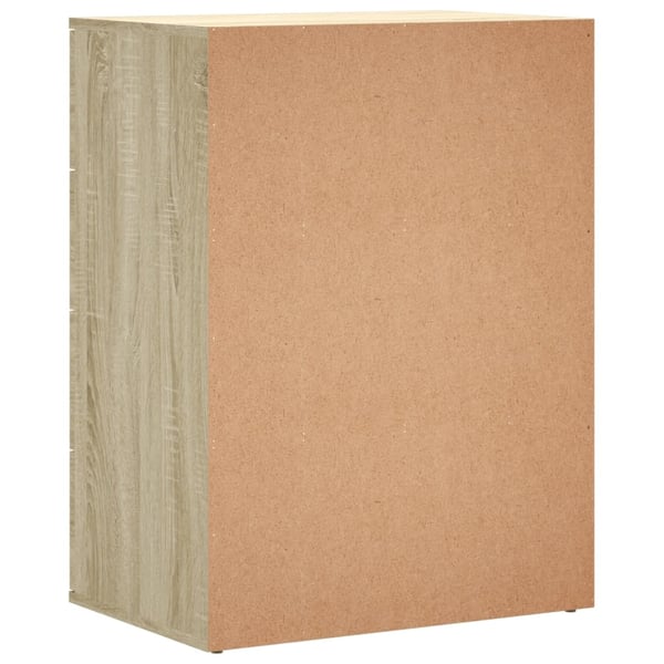 vidaXL Skjenk sonoma eik 60x39x80 cm konstruert tre