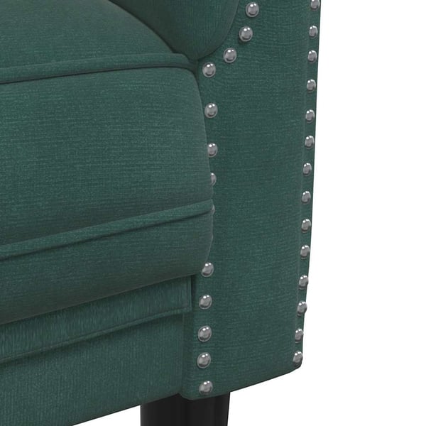 vidaXL 2-personers sofa velour mørkegrøn