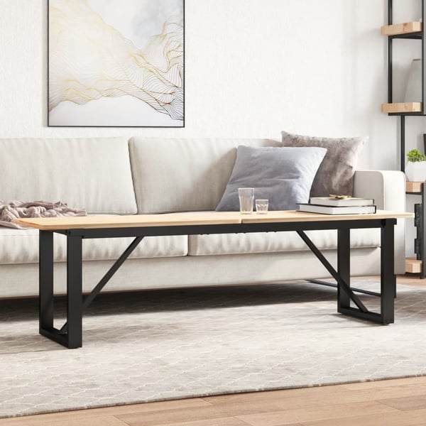 vidaXL bordben til sofabord 140x30x43 cm O-stel stål