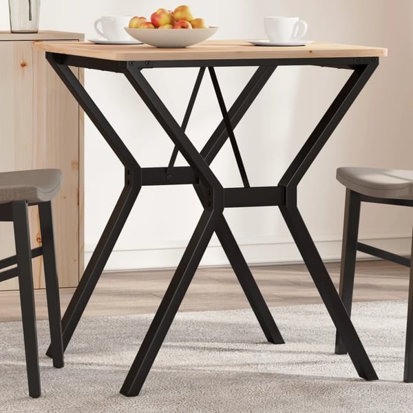 vidaXL Ben for spisebord Y-ramme 60x60x73 cm stål