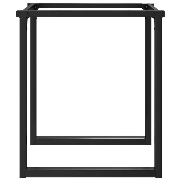 vidaXL Ben for spisebord O-ramme 60x60x73 cm stål