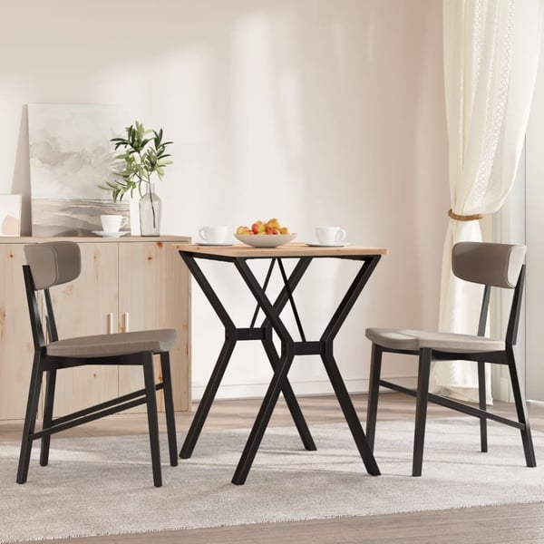 vidaXL Ben for spisebord Y-ramme 60x50x73 cm stål