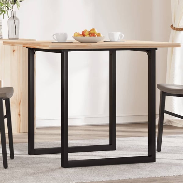 vidaXL Ben for spisebord O-ramme 70x70x73 cm stål
