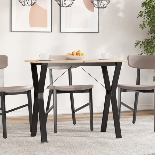 vidaXL bordben til spisebord 80x40x73 cm Y-stel stål