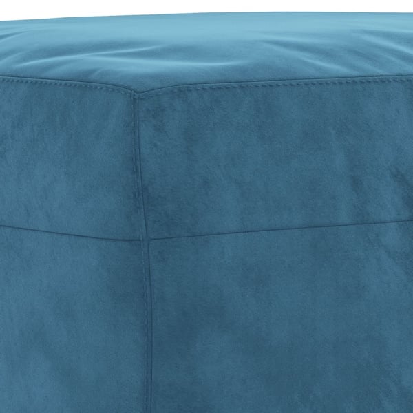 vidaXL sofasæt 3 dele med hynder velour blå
