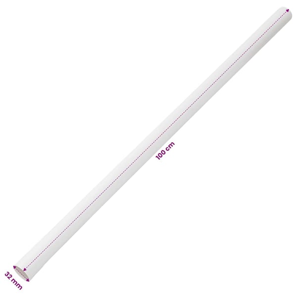 vidaXL Johtokanava kiinnikkeillä Ø32 mm 10 m PVC