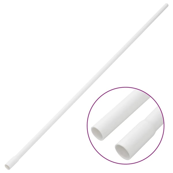 vidaXL Kabelkanaler Ø16 mm 10 m PVC