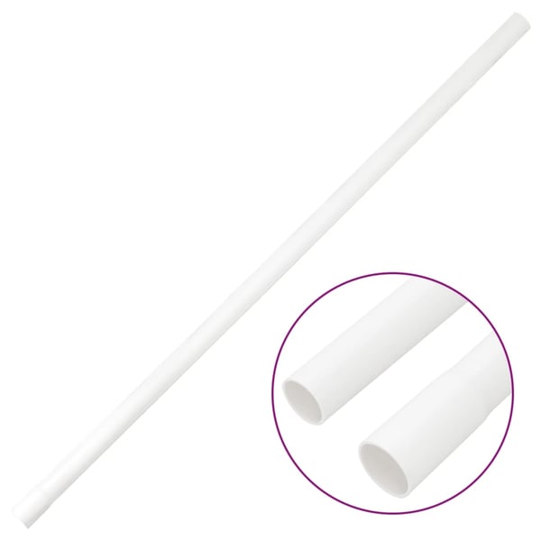 vidaXL kabelkanaler Ø20 mm 30 m PVC