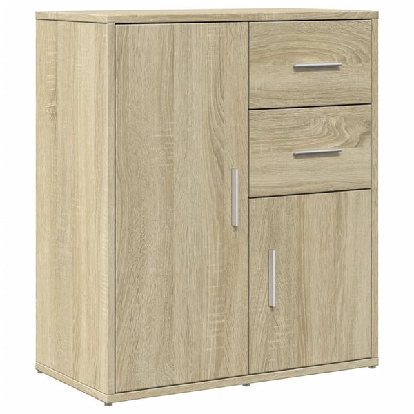 vidaXL Skjenker 2 sonoma eik 60x31x70 cm konstruert tre