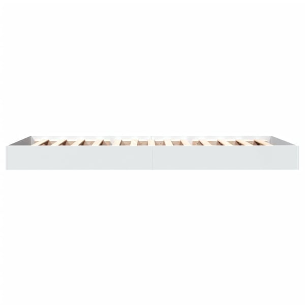 vidaXL sengeramme 75x190 cm konstrueret træ hvid
