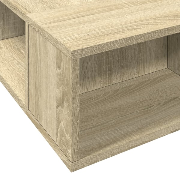 vidaXL Sengeramme sonoma eik 120x200 cm konstruert tre