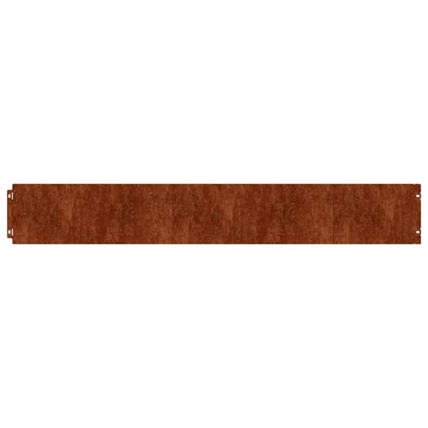 vidaXL plænekanter 50 stk. 15x103 cm fleksibel cortenstål