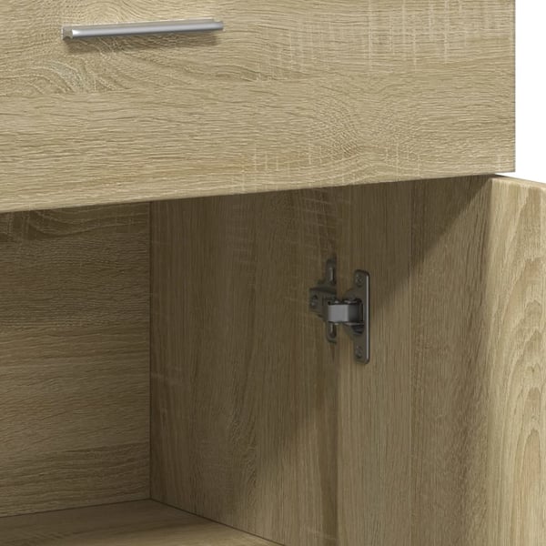 vidaXL Skjenker 2 sonoma eik 60x30x84 cm konstruert tre