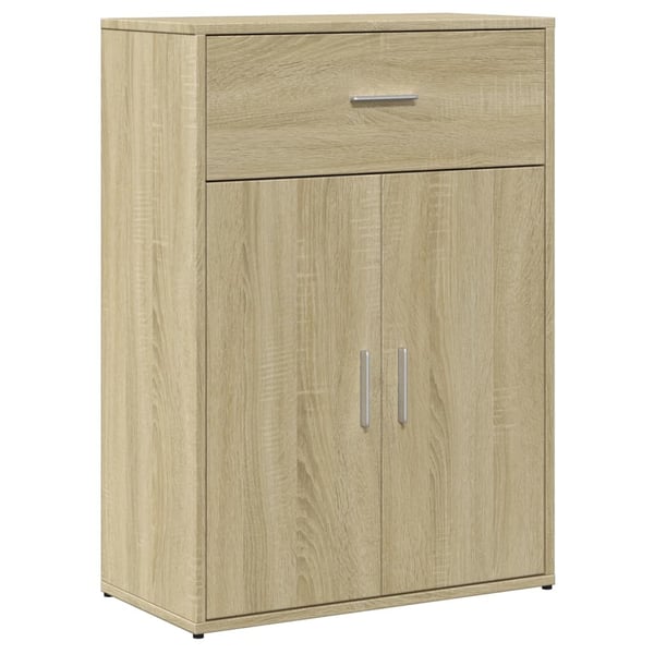 vidaXL Skjenker 2 sonoma eik 60x30x84 cm konstruert tre