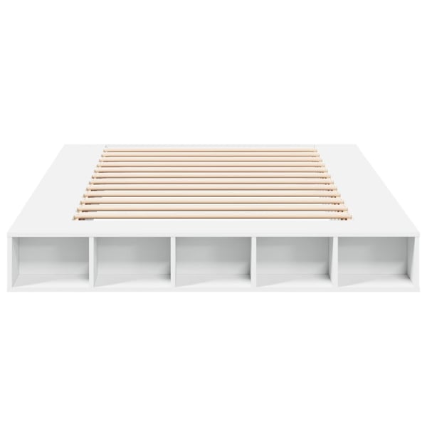 vidaXL Sengeramme hvit 160x200 cm konstruert tre