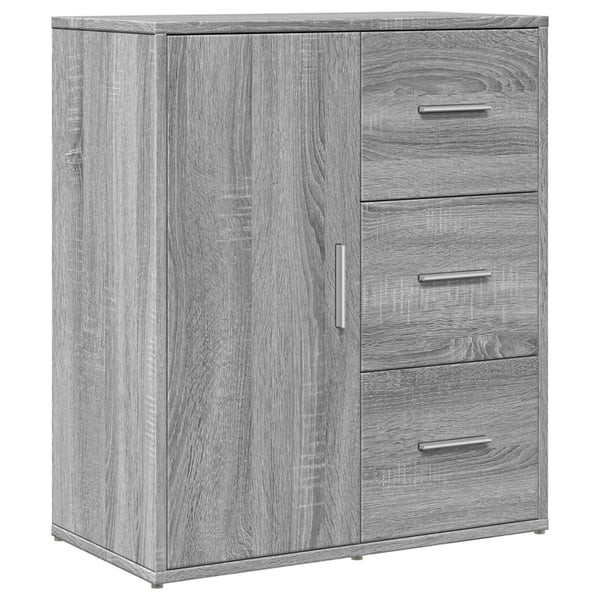 vidaXL Skjenker 2 grå sonoma 60x31x70 cm konstruert tre