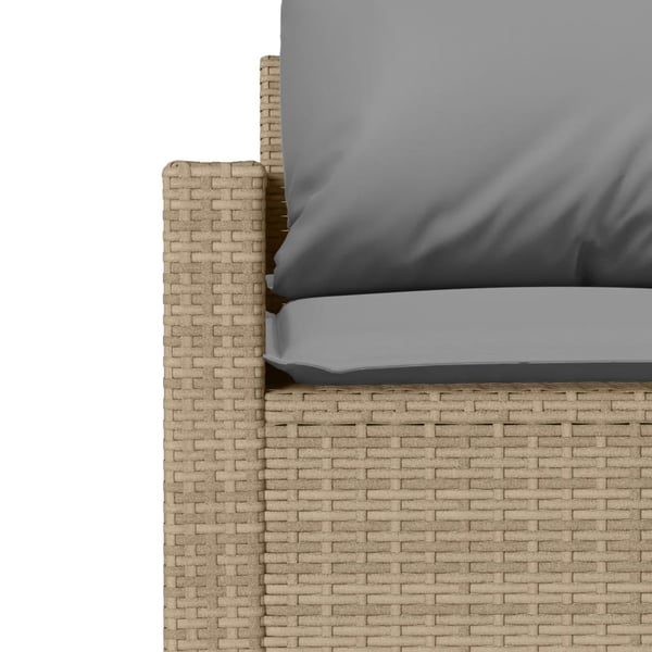vidaXL sofasæt til haven 4 dele med hynder polyrattan beige
