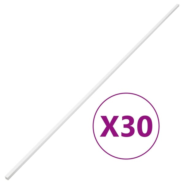 vidaXL kabelkanaler 30x15 mm 30 m PVC