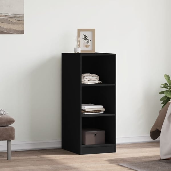 vidaXL Vaatekaappi musta 48x41x102 cm lastulevy