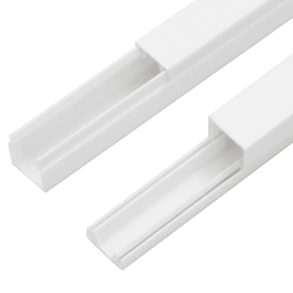 vidaXL Kabelkanaler 15x10 mm 30 m PVC