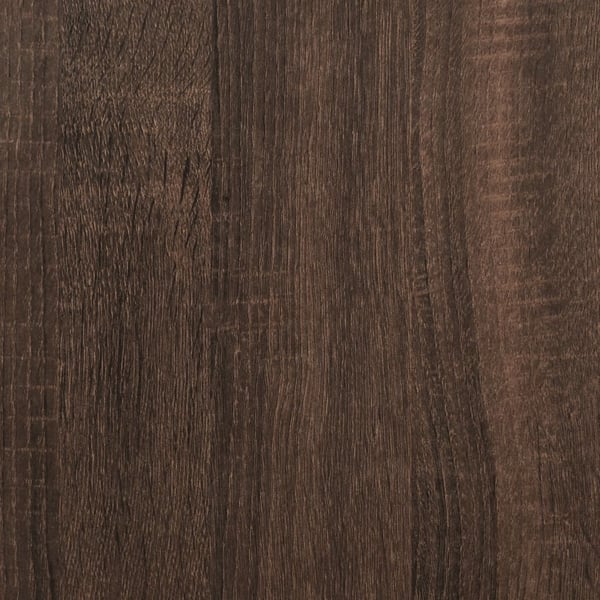 vidaXL Sengeramme brun eik 90x190 cm konstruert tre og metall