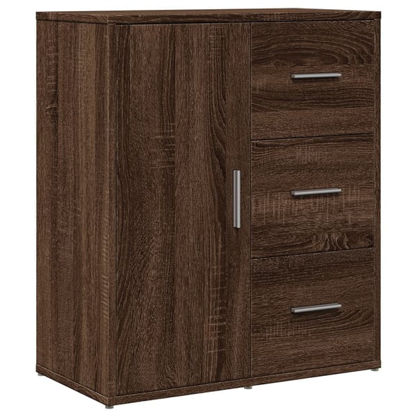 vidaXL skænk 60x31x70 cm konstrueret træ brun egetræsfarve
