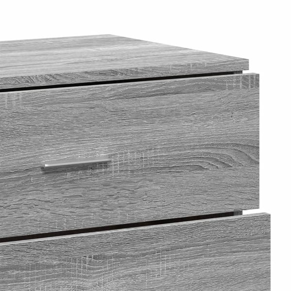vidaXL Senkki harmaa Sonoma 60x39x80 cm tekninen puu