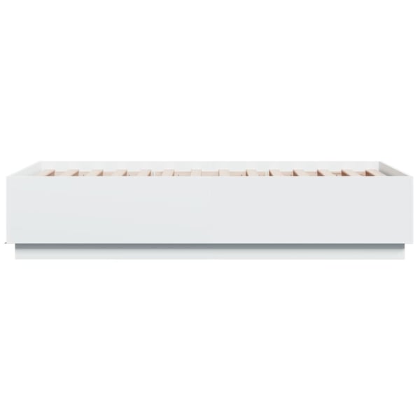 vidaXL sengeramme 90x190 cm konstrueret træ hvid